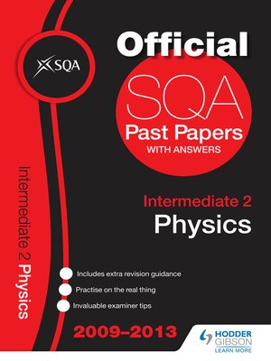 cover image of SQA Past Papers 2013 Intermediate 2 Physics